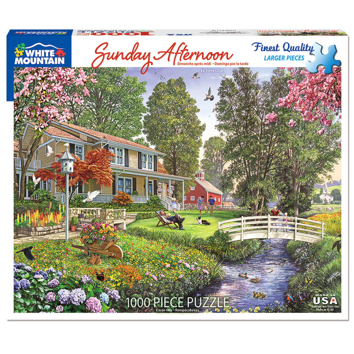 White Mountain Puzzles Sunday Afternoon 1000 Piece Jigsaw Puzzle