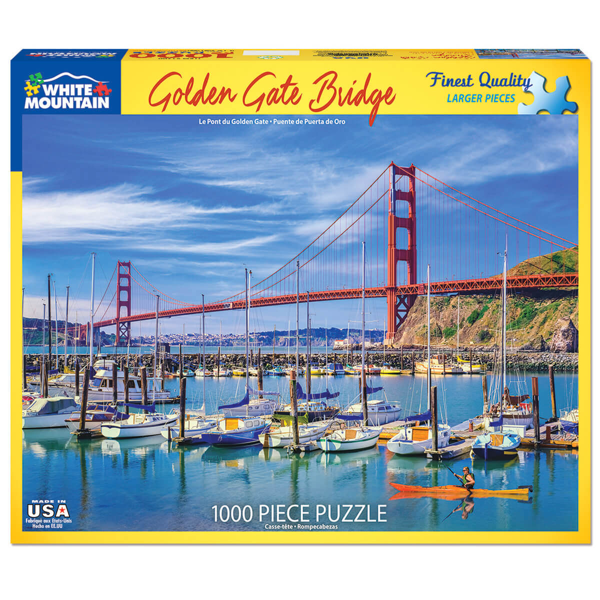 White Mountain Puzzles Golden Gate Bridge 1000 Piece Jigsaw Puzzle