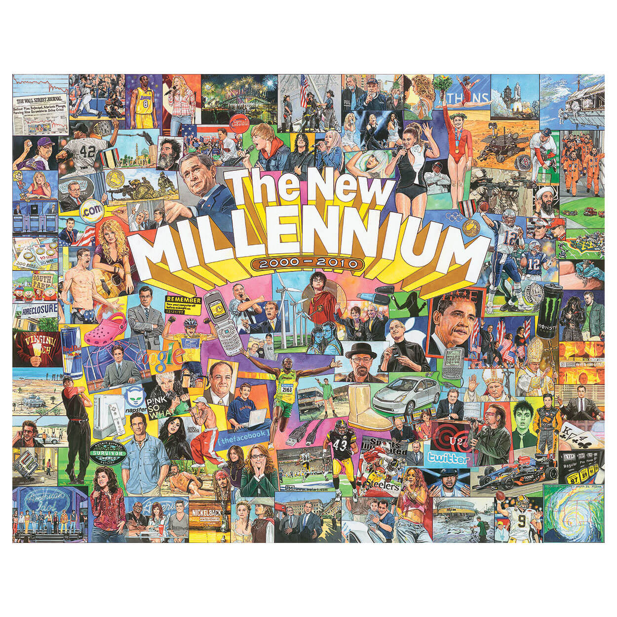 White Mountain Puzzles The New Millennium 1000 Piece Jigsaw Puzzle