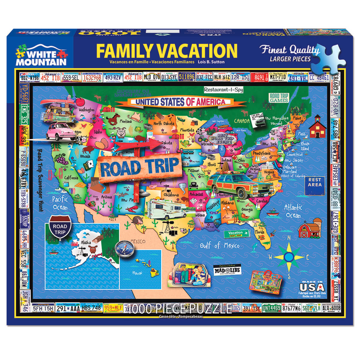 White Mountain Puzzles Family Vacation 1000 Piece Jigsaw Puzzle