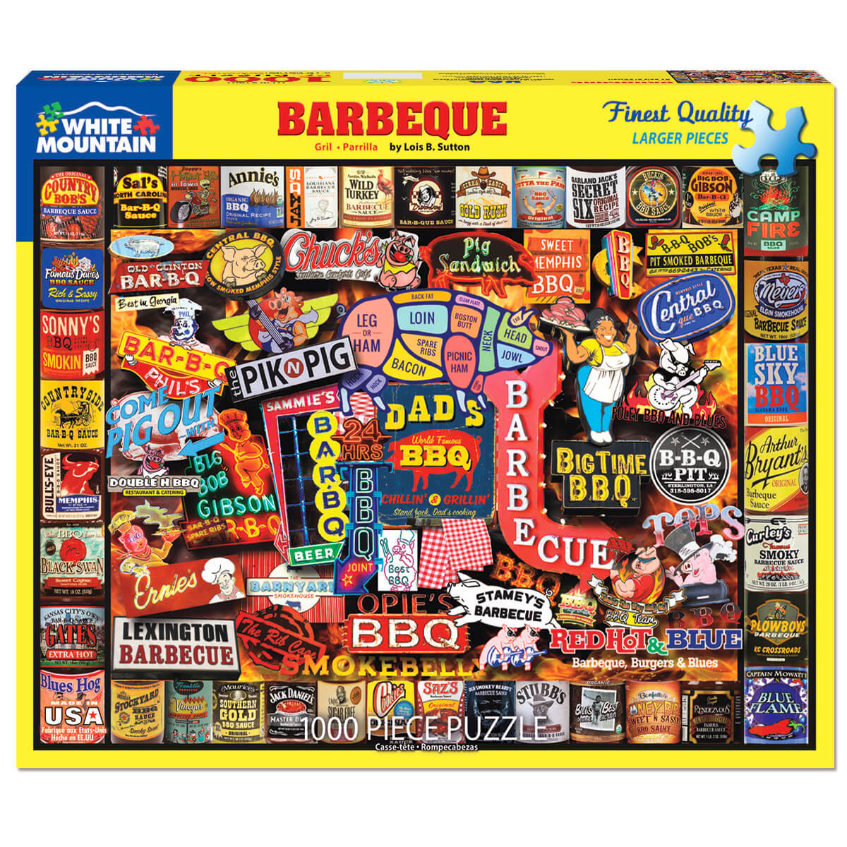White Mountain Puzzles Barbeque 1000 Piece Jigsaw Puzzle