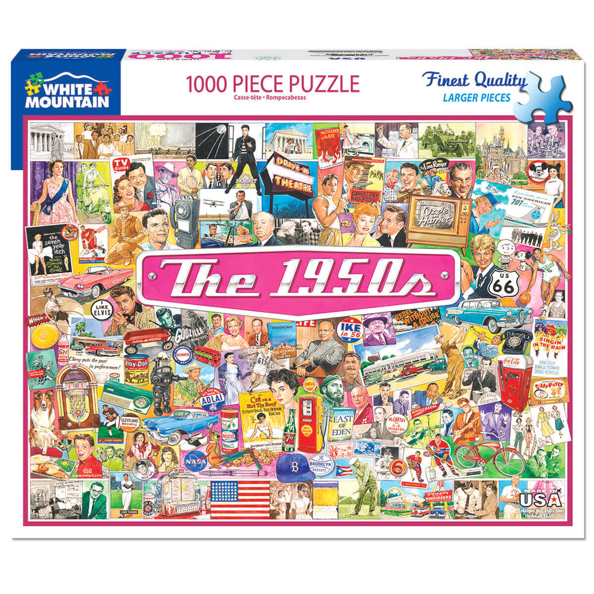 White Mountain Puzzles The 1950s 1000 Piece Jigsaw Puzzle