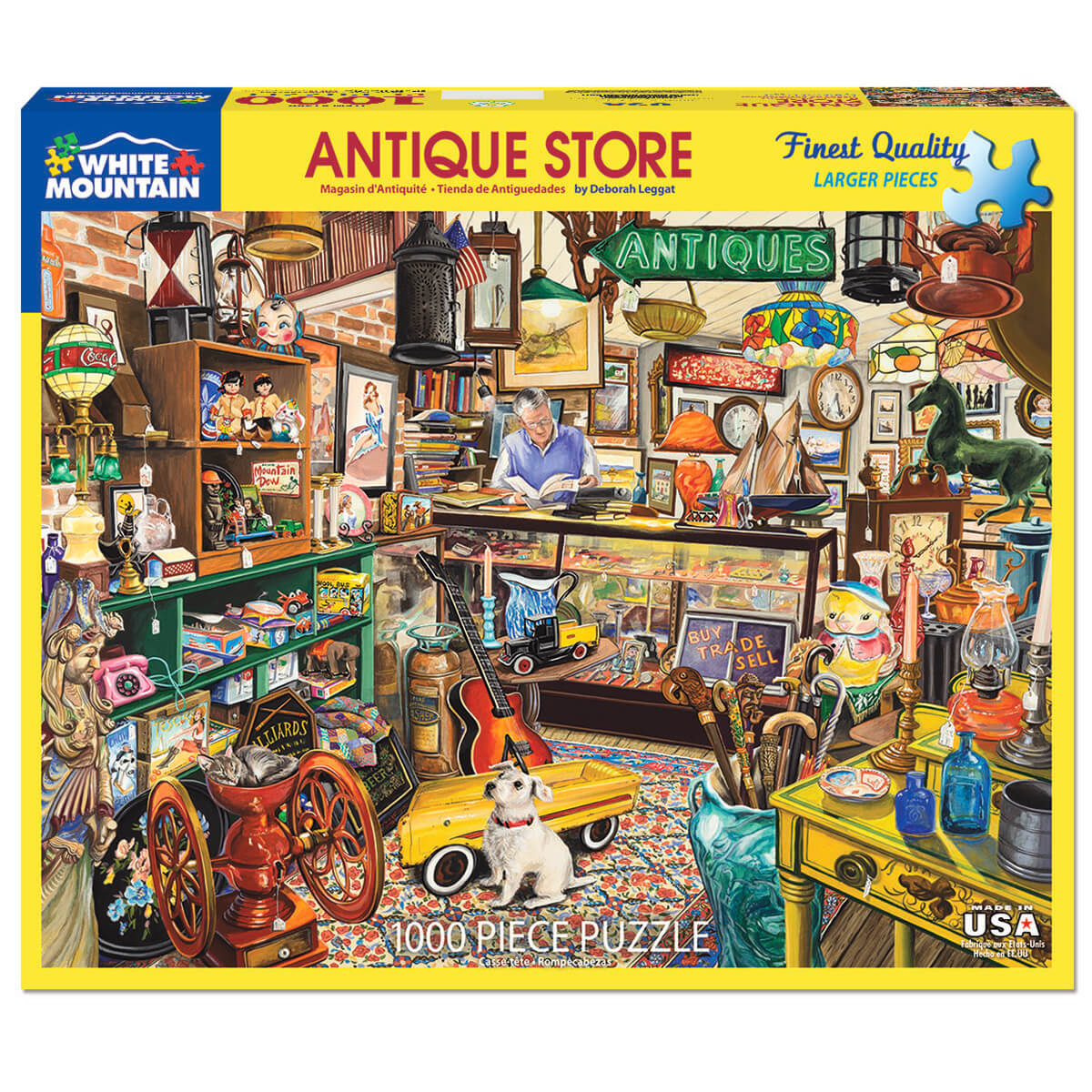 White Mountain Puzzles Antique Store 1000 Piece Jigsaw Puzzle