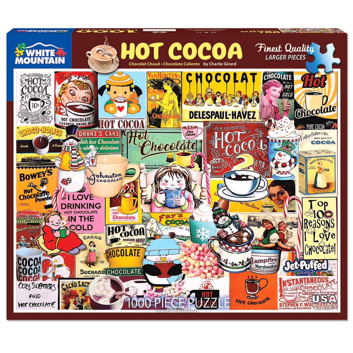 White Mountain Puzzles Hot Cocoa 1000 Piece Jigsaw Puzzle