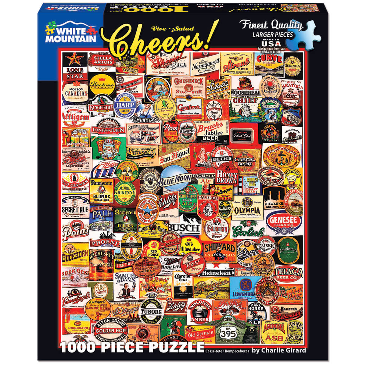 White Mountain Puzzles Cheers! 1000 Piece Jigsaw Puzzle