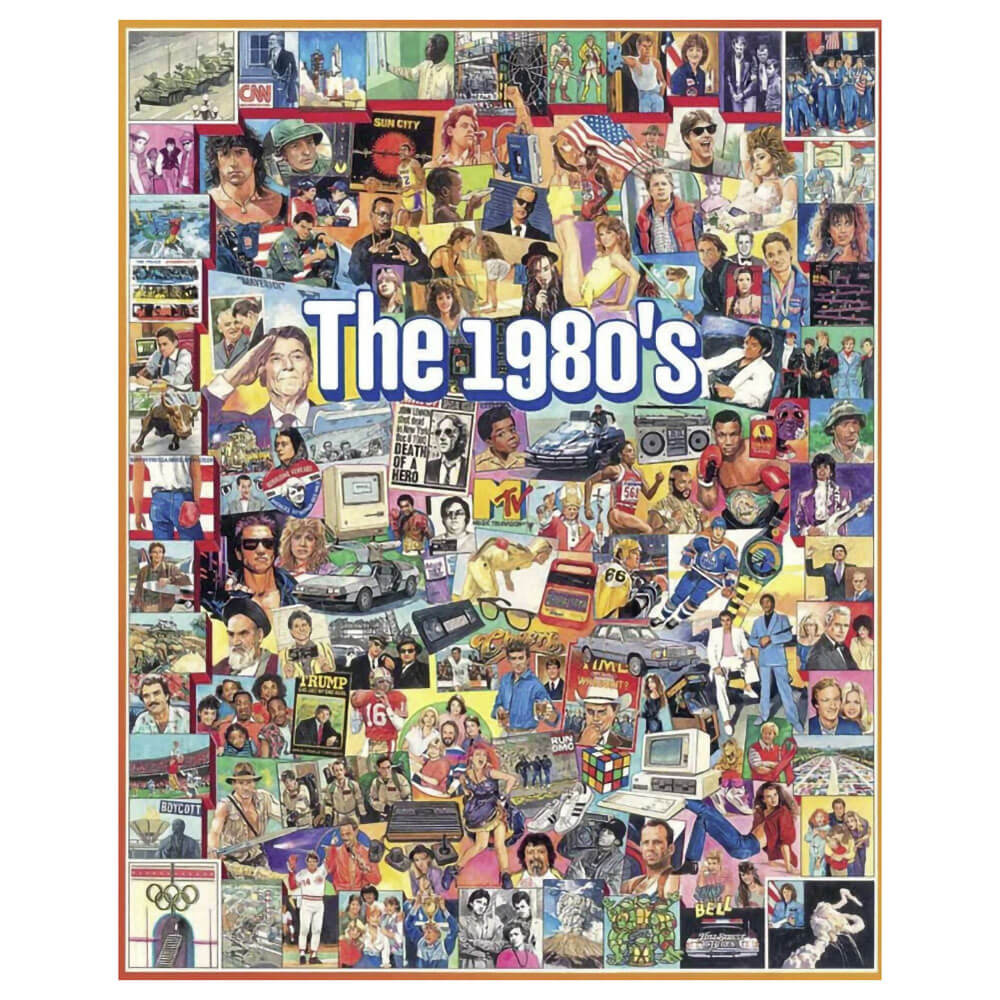 White Mountain Puzzles The Eighties 1000 Piece Jigsaw Puzzle