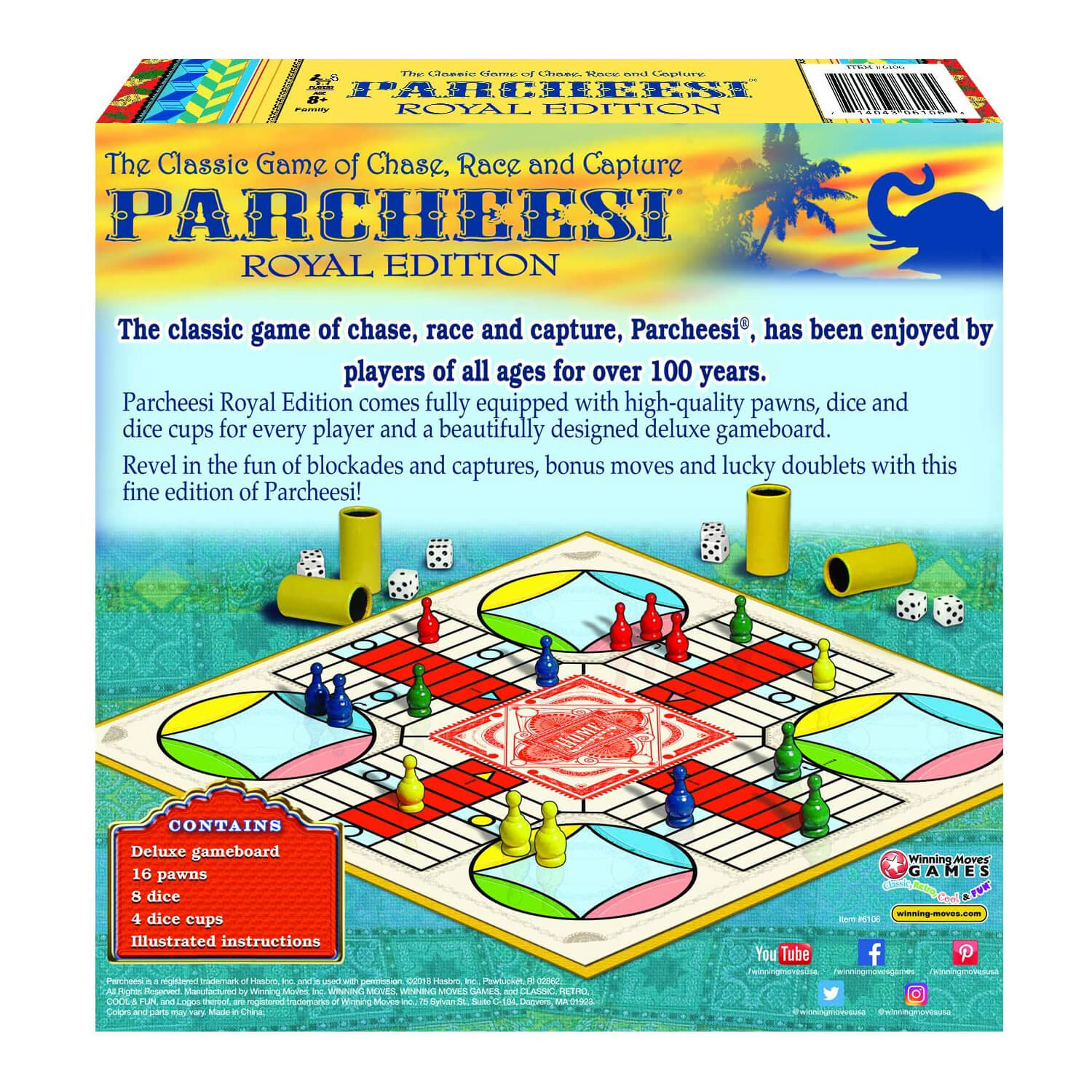 Winning Moves Parcheesi Royal Edition Game