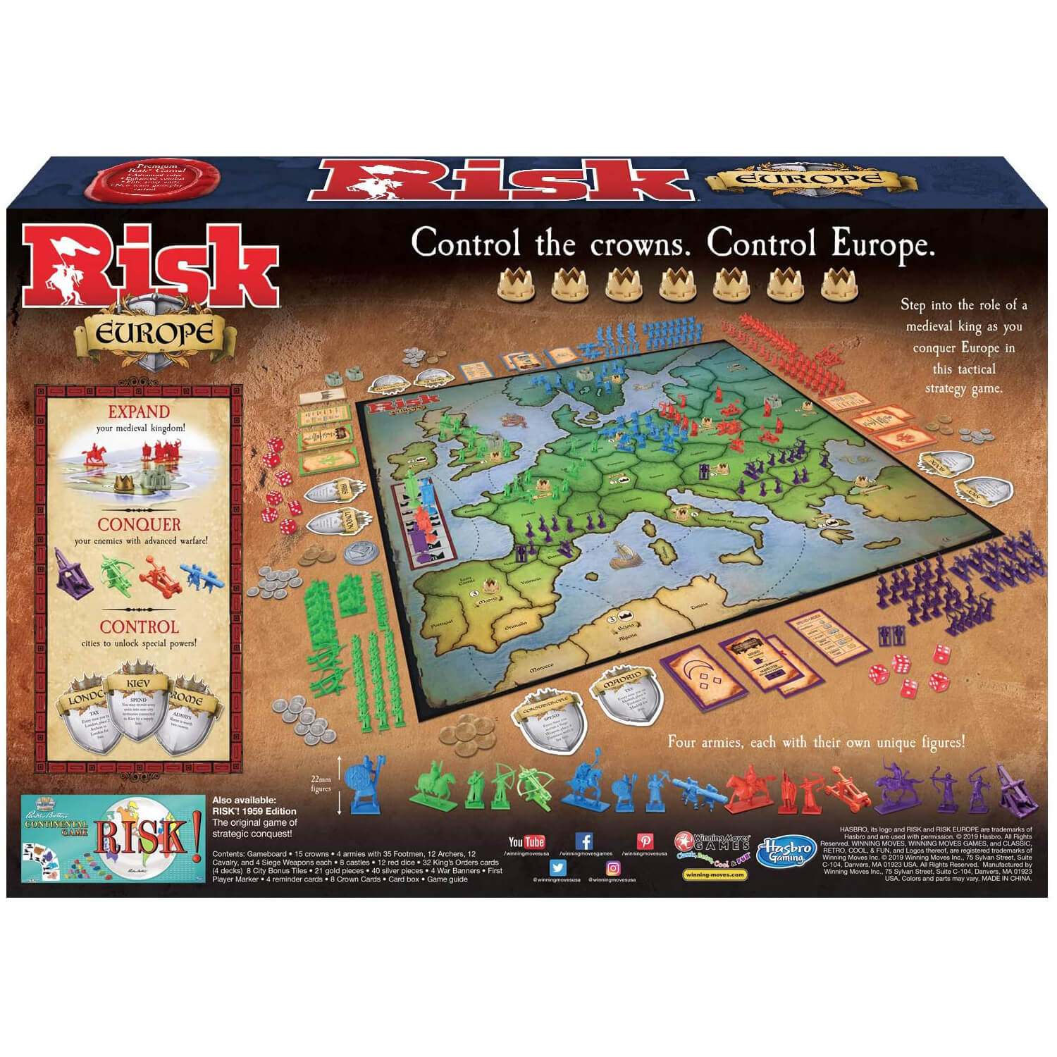 Winning Moves Risk Europe Game