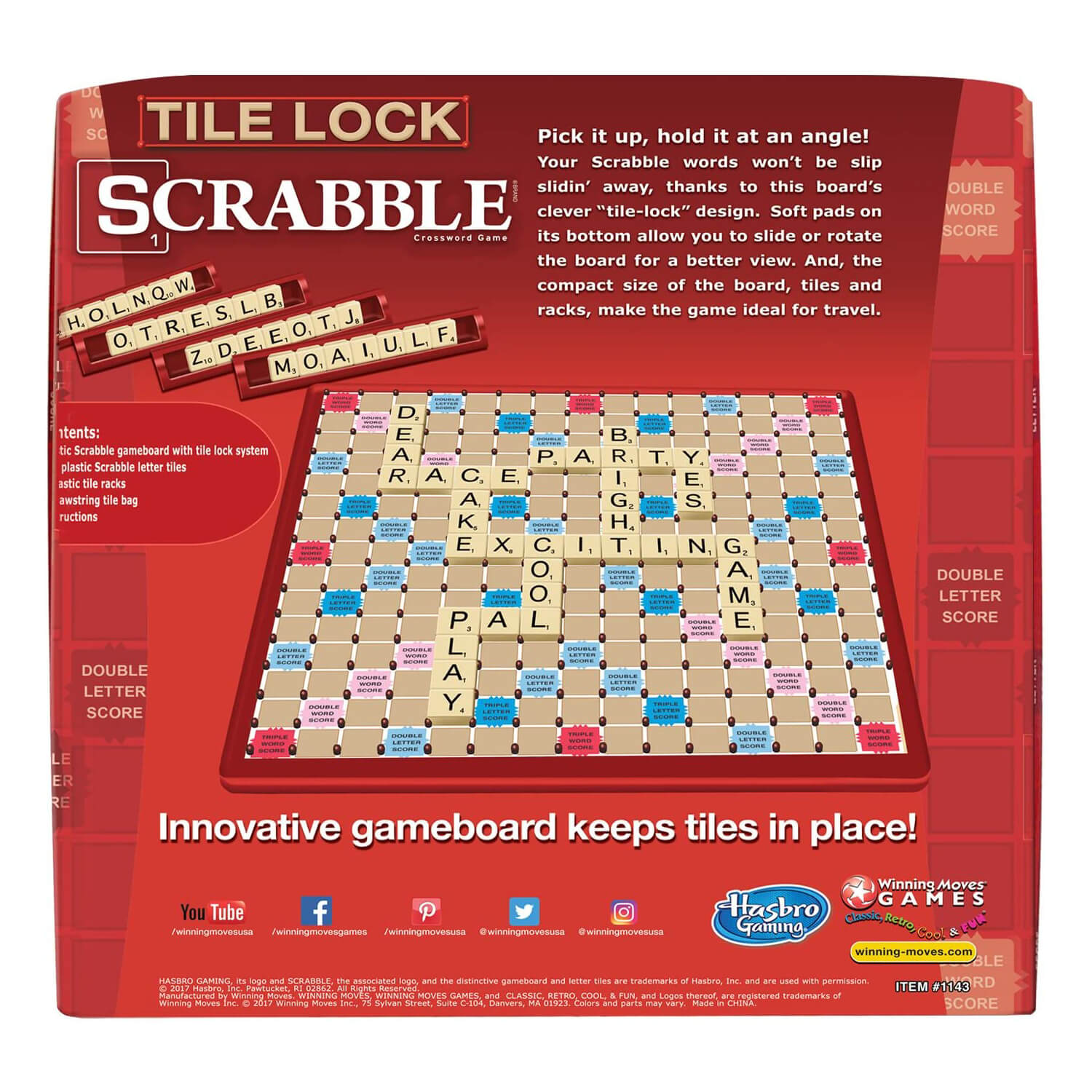 Winning Moves Tile Lock Scrabble  Game