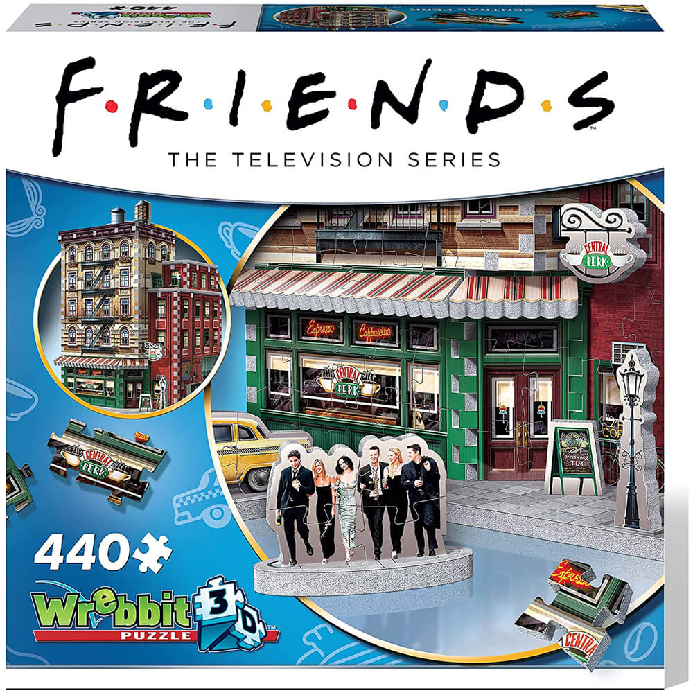 Wrebbit 3D Friends Central Perk 440 Piece 3D Jigsaw Puzzle