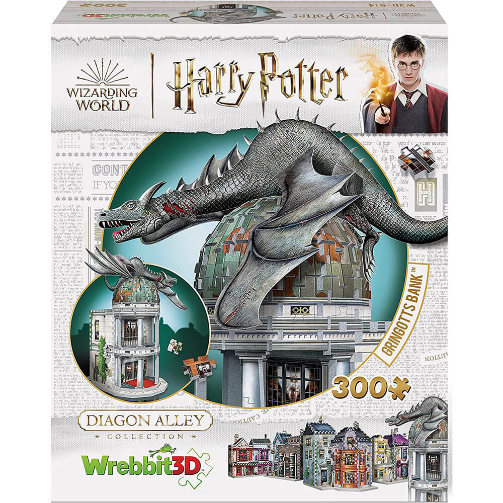 Wrebbit 3D Harry Potter Gringotts Bank 300 Piece 3D Jigsaw Puzzle