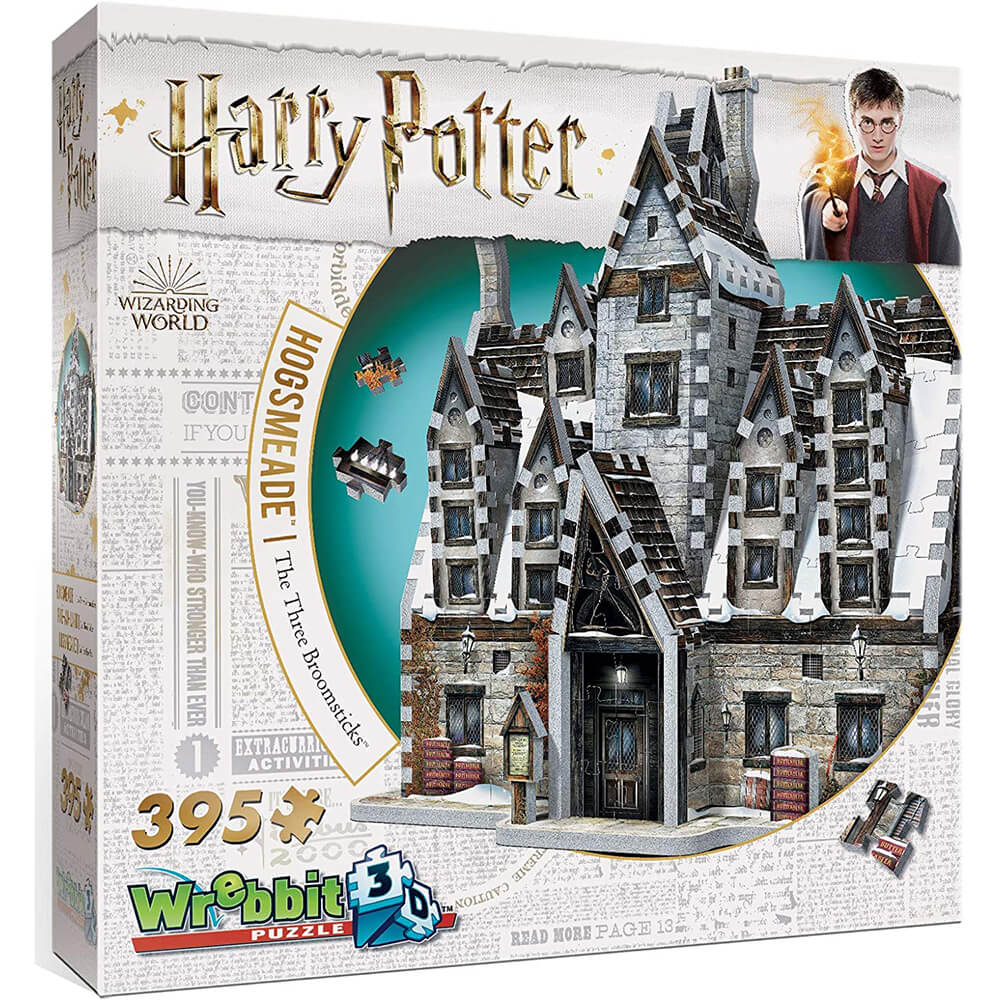 Wrebbit 3D Harry Potter Hogsmeade The Three Broomsticks 395 Piece 3D Jigsaw Puzzle