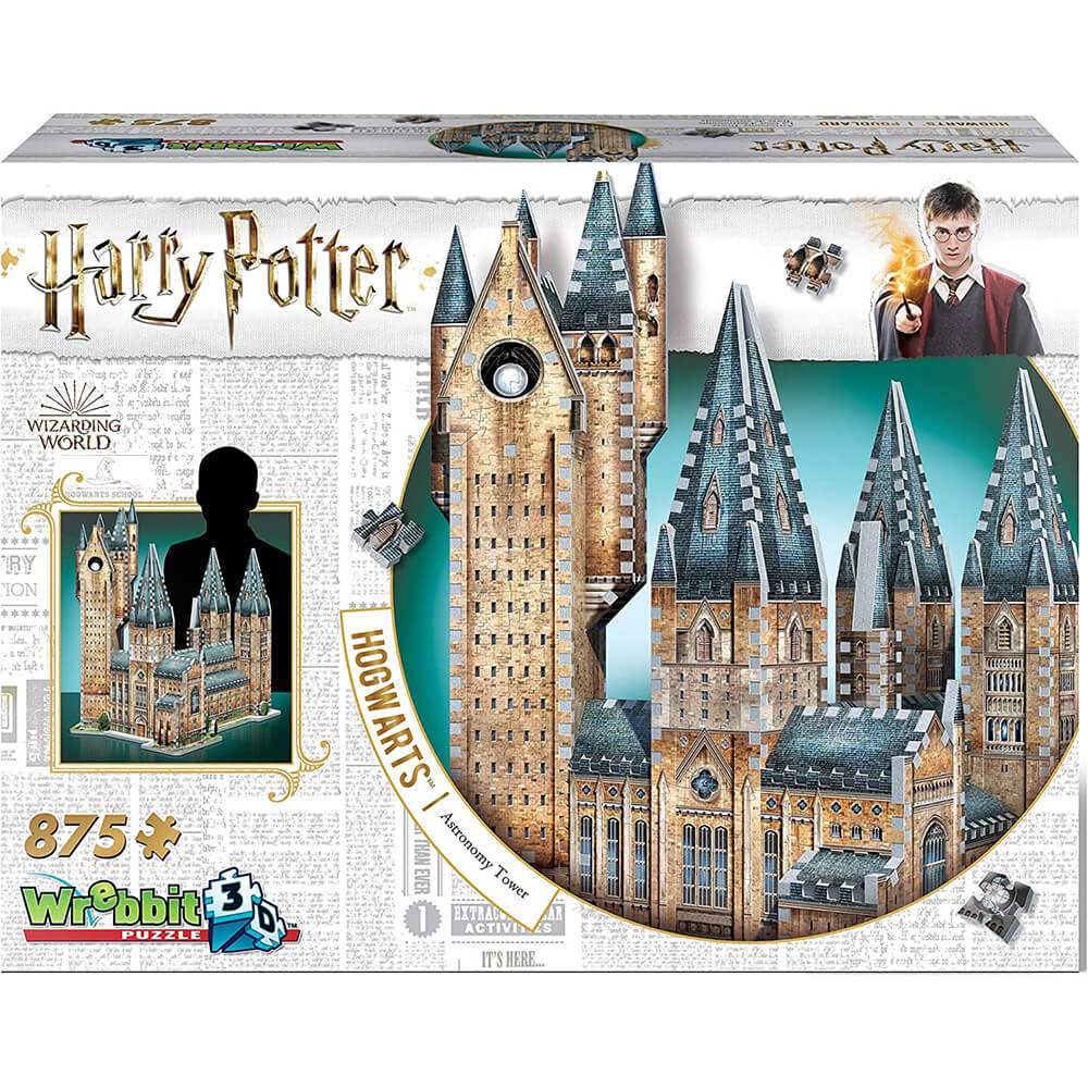 Wrebbit 3D Harry Potter Hogwarts Astronomy Tower 875 Piece 3D Jigsaw Puzzle