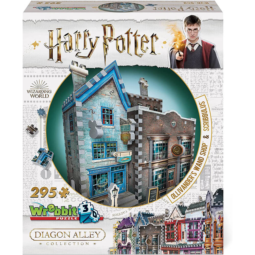 Wrebbit 3D Harry Potter Ollivander's Wand Shop & Scribbulus 295 Piece 3D Jigsaw Puzzle