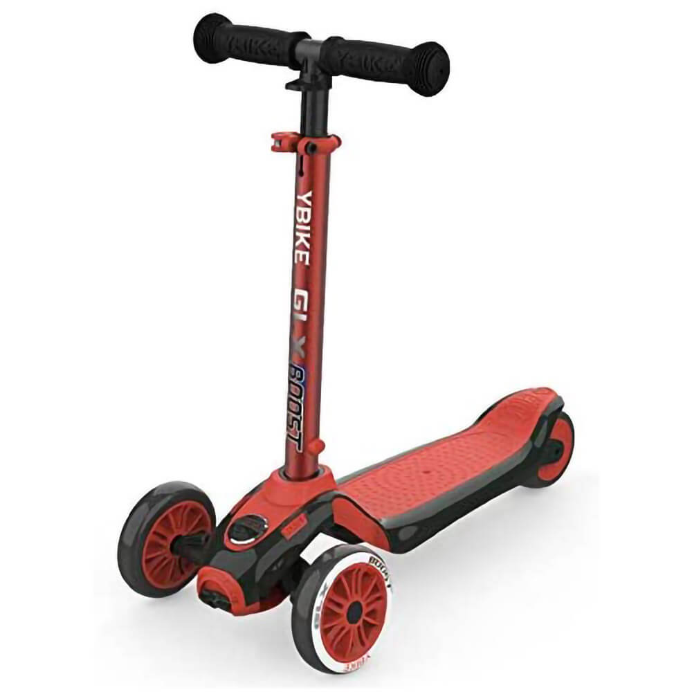 YBIKE GLX Boost 3-Wheel Kick Scooter (Red)